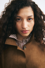 Короткое пальто с поясом - H&M