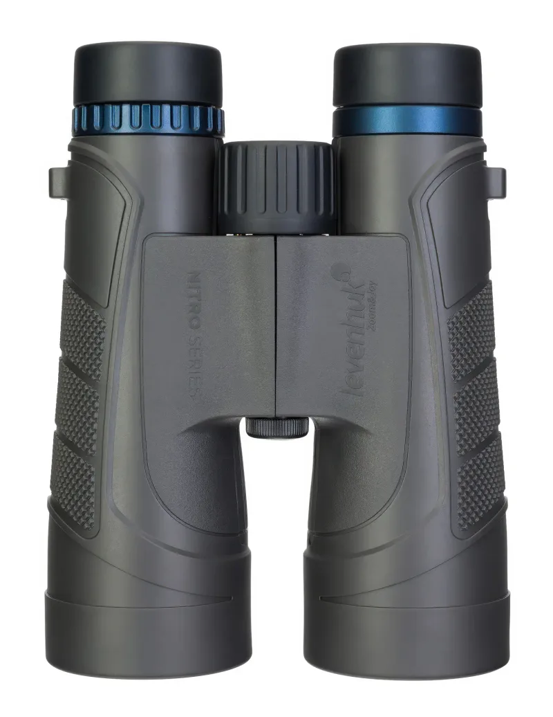 Бинокль Levenhuk Nitro 10x50 - фронтальный вид с крышками
