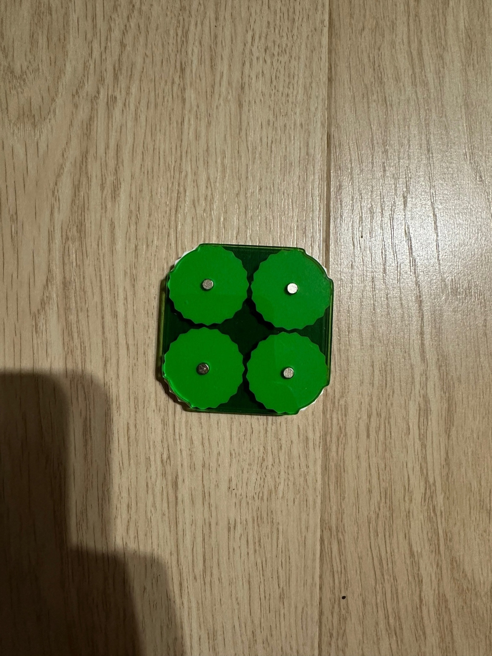 Square Counters, two tracks. Green
