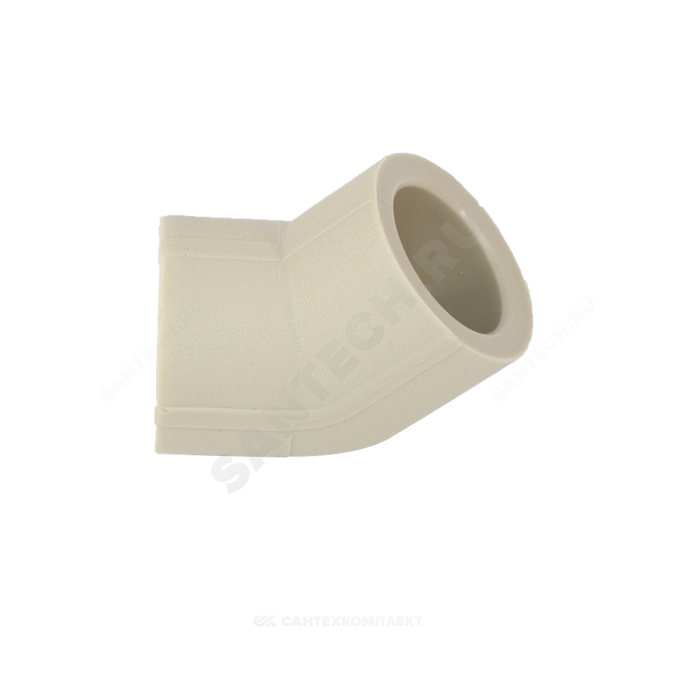 Угольник PP-R серый Дн 25х45гр внутренняя пайка VALFEX 10107025Г