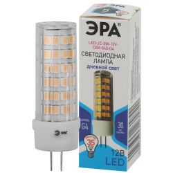 Лампа светодиодная ЭРА STD LED JC-5W-12V-CER-840-G4 5Вт керамика капсула нейтральный белый свет G4 | Лампы cветодиодные Капсульные (G4, G9)