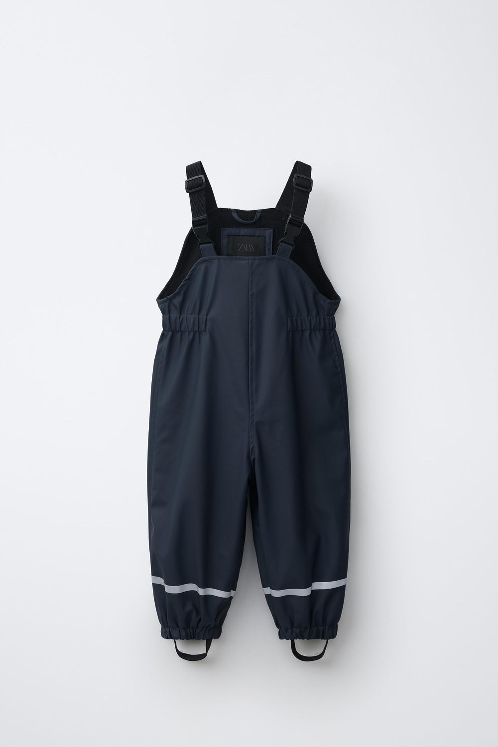 ZARA ПРОРЕЗИНЕННЫЙ КОМБИНЕЗОН WATER RESISTANT, МОРСКОЙ СИНИЙ