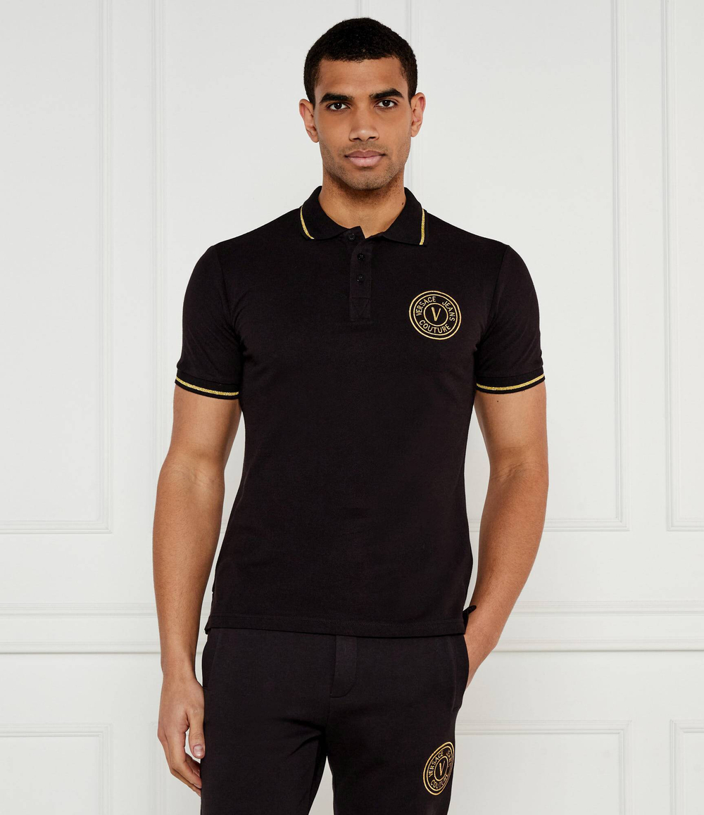 Поло Met Embro Versace Jeans Couture - черный(78GAGT00CJ01T)