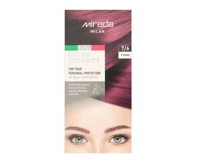 MIRADA Color Security краска д/волос 7,6 Рубин *24