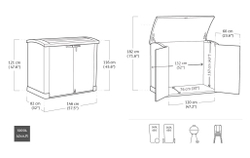 Ящик пластиковый Keter Store It Out Arc 1200 л