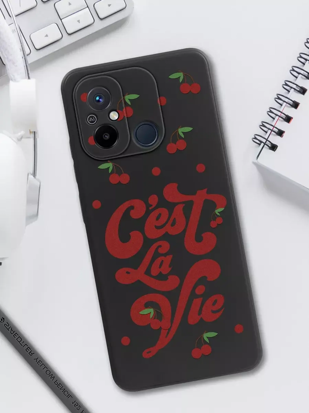 Чехол для Xiaomi Redmi 12C и Poco C55 с принтом