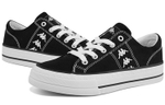 Kappa Slip Resistant Abrasion Resistant Low top Canvas Shoes Unisex Black White