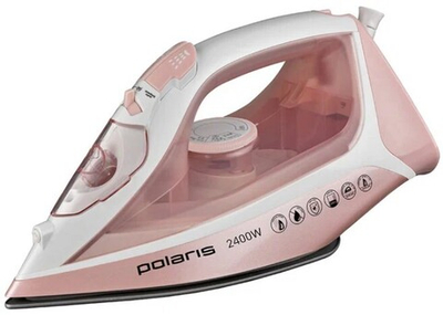 Утюг Polaris PIR-2497AK белый/розовый