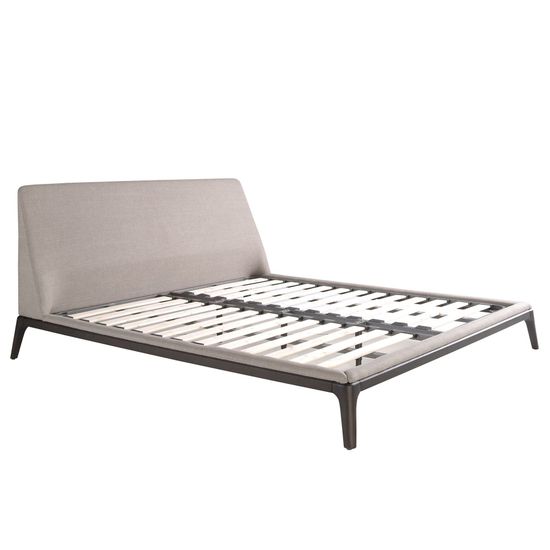 Кровать 7155/GC2223 Angel Cerda из серой ткани