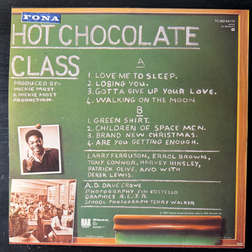 Hot Chocolate ‎– Class (Швеция 1980г.)