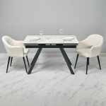 Стул Bradex Home Bruno белый, искусственный мех