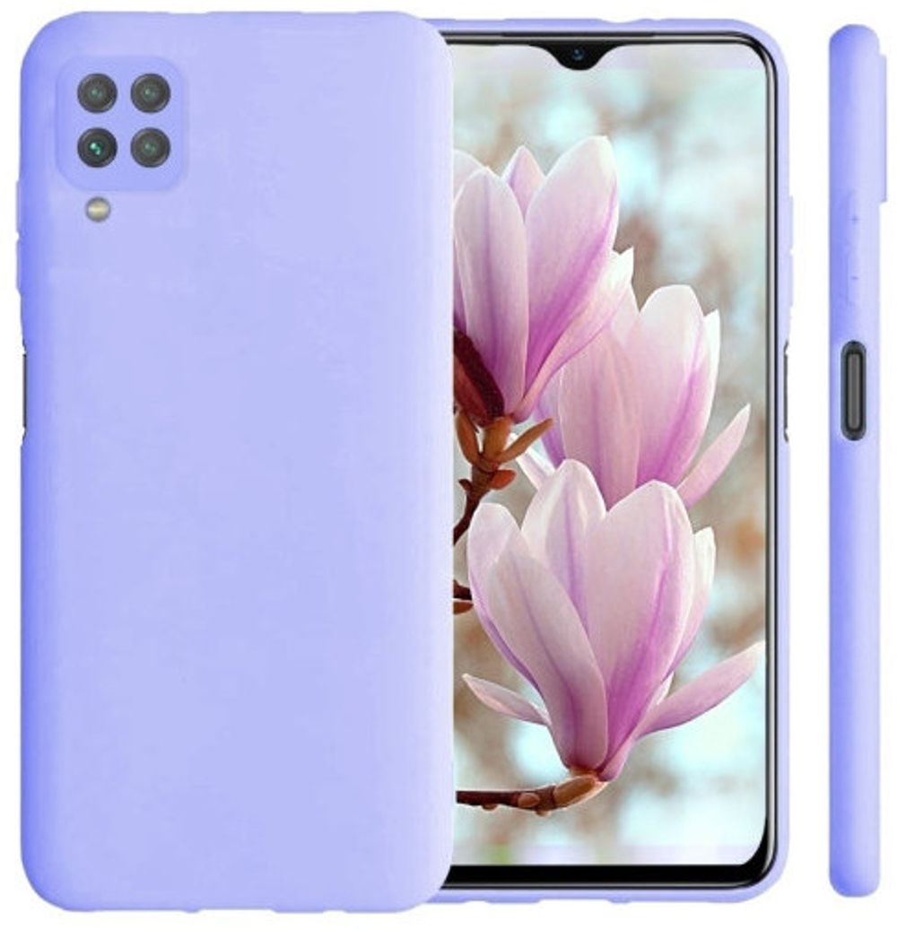 Мягкий Soft Touch чехол из силикона для SAMSUNG GALAXY A12 / M12 с бархатной подкладкой