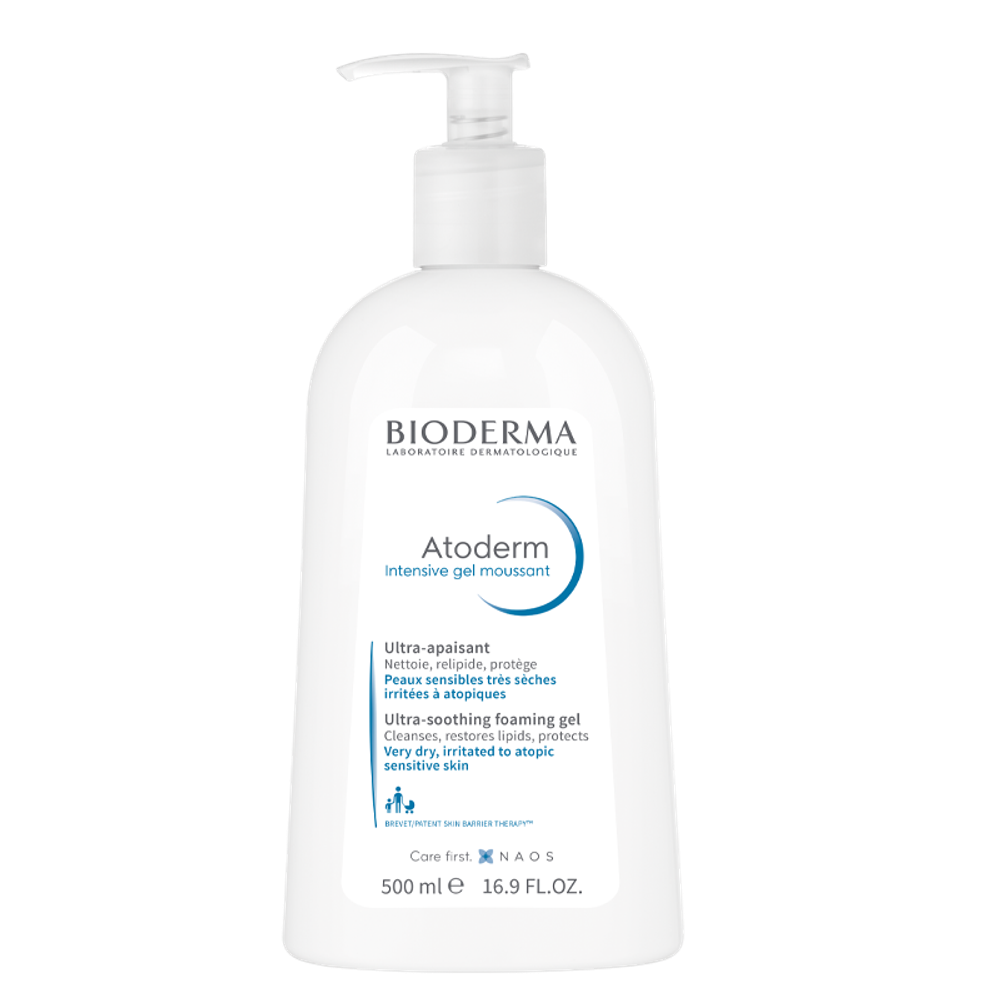 Очищающий гель для сухой кожи ATODERM INTENSIVE FOAMING GEL, 500мл
