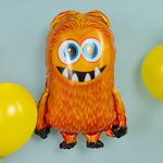 Шар (29''/74 см) Фигура, Монстрик, Оранжевый, 1 шт.