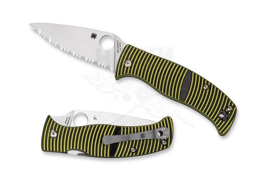 Складной нож Spyderco Spyderco Caribbean C217GS c клинком из стали LC200N Rustproof Steel, рукоять G10