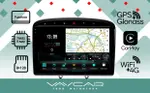 Магнитола для Peugeot 308 2007-2014, 408 2012-2022 - Vaycar VA59-0083-2K на Android 13, Быстрая, 2K QLED, CarPlay, 4G SIM-слот