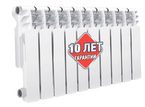 Радиатор БИМЕТАЛ 500/100 6-сек  ViEiR