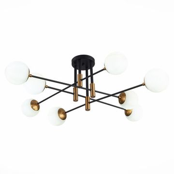 Люстра потолочная 8*E27 SL1203.402.08 бронза/чёрный/белый Limano ST-Luce