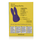 Фиолетовый виброзайчик Mini Marvels Silicone Marvelous Bunny (Цвет: фиолетовый)