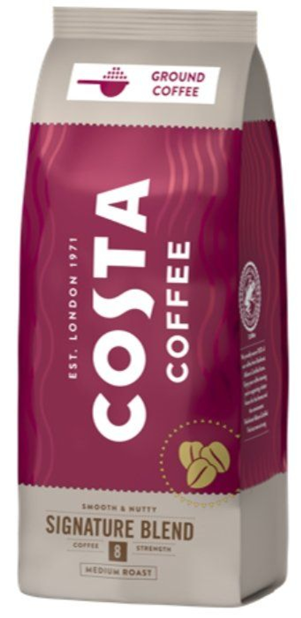 Costa Coffee кофе молотый Signature Blend Medium 8/12 темный , 500 г (Великобритания)