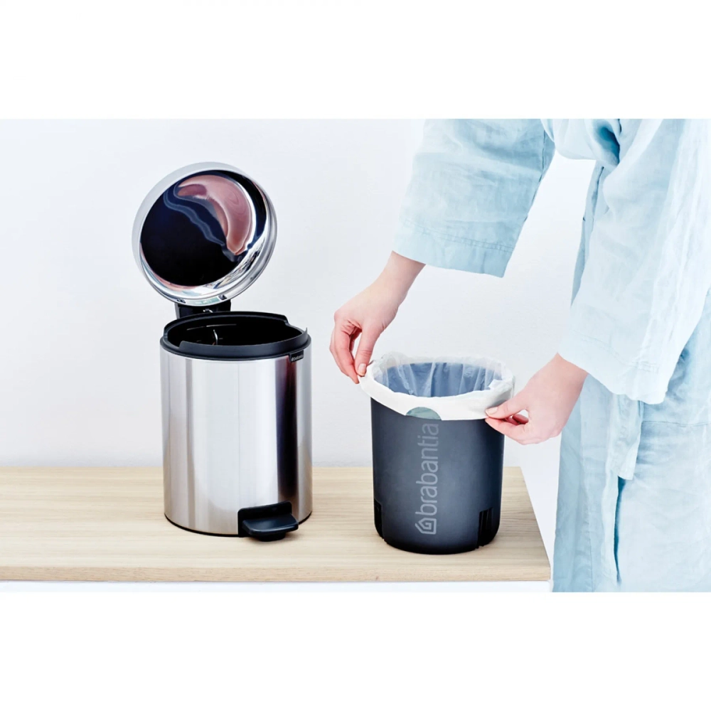 Brabantia Контейнер для мусора NewIcon 3л, полированная сталь 113147