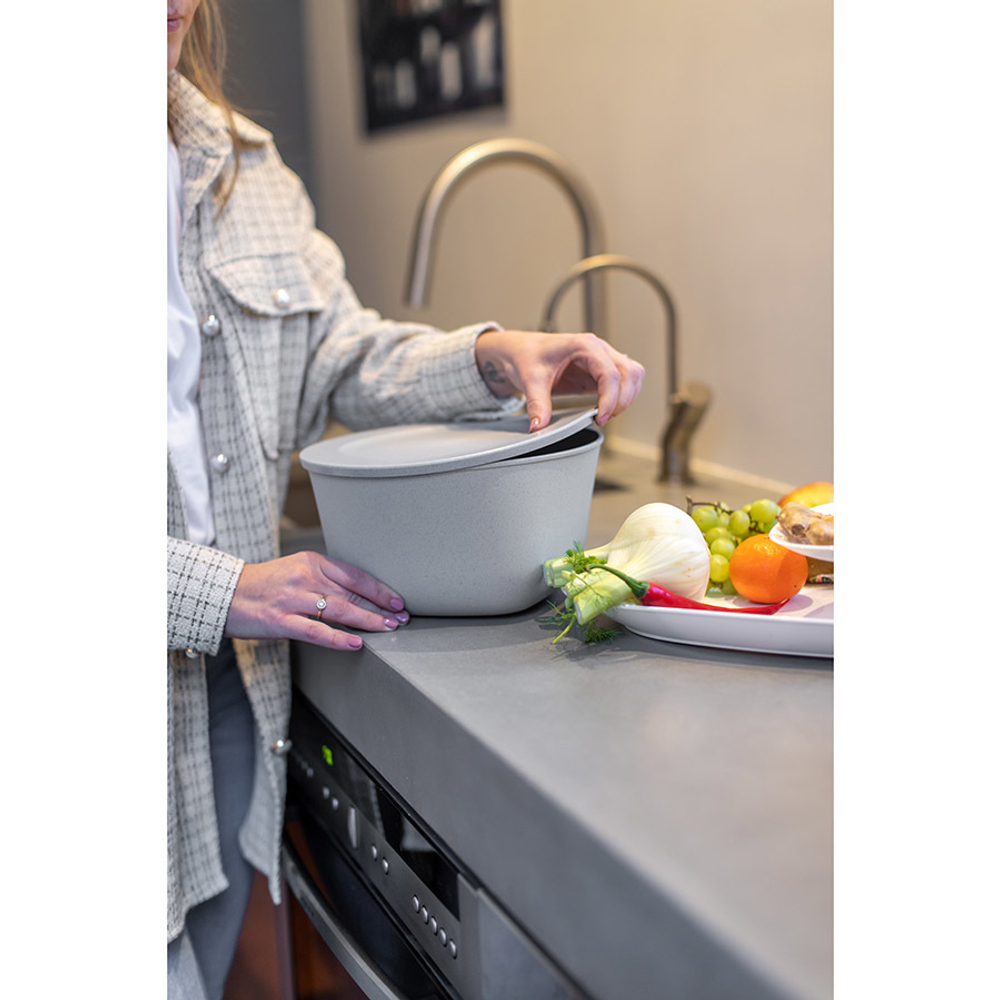 Контейнер для хранения продуктов CONNECT XL Organic 4л серый Koziol