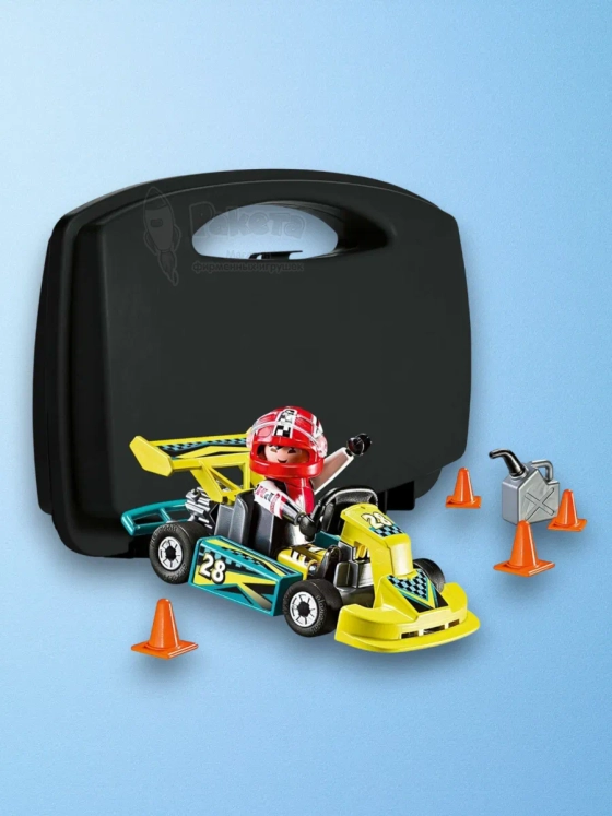 Набор Гоночный картинг в футляре Playmobil 9322