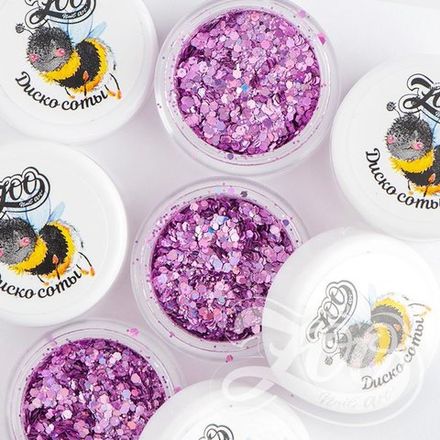 Zoo nail Микс шестигранников "Диско соты" 1336, 2гр