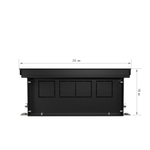 Конвектор внутрипольный Royal Thermo ATRIUM TURBO-110/250/2700-DG-U-BL