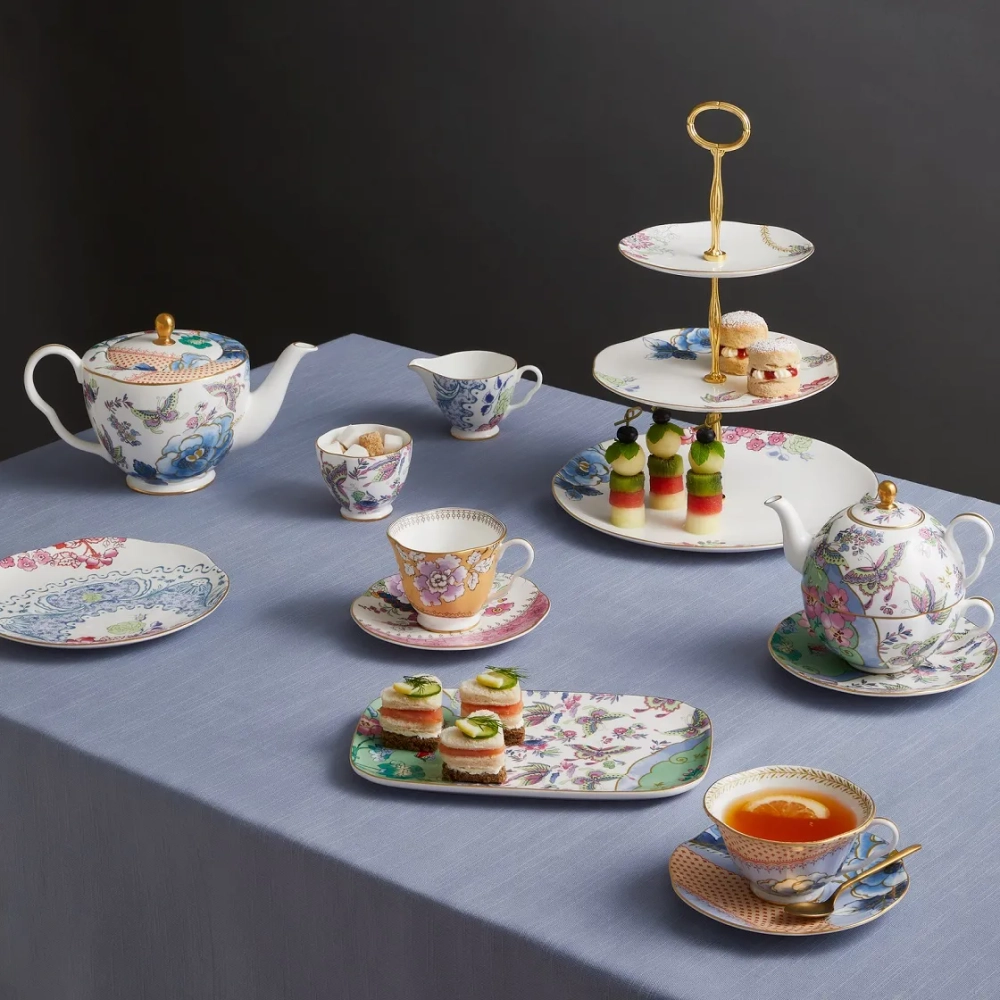 Wedgwood Чайная чашка с блюдцем Бабочка зеленая 180 мл EAN 091574178745