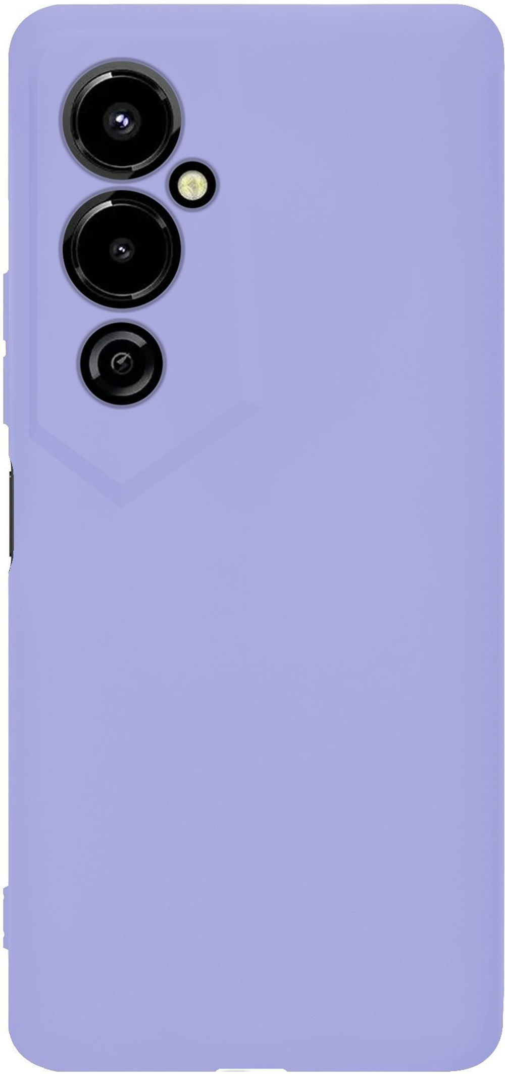 Мягкий Soft Touch чехол из силикона для TECNO POVA 4 PRO с бархатной подкладкой