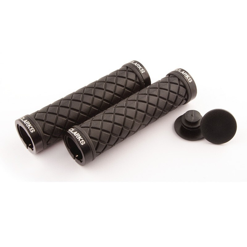 Грипсы CLO275 на руль резин. MTB/BMX 145мм защита от проскальз. 2 фикс. черные CLARKS