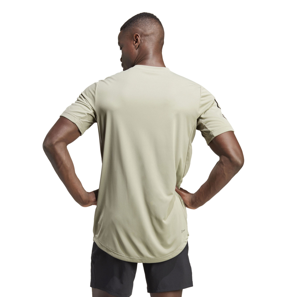 Мужское теннисное поло adidas Club 3-Stripes T-Shirt Men - Cream