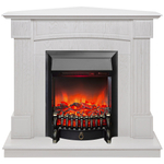Каминокомплект Real Flame Andrea Corner WT с очагом Fobos Lux Black RC (угловой)