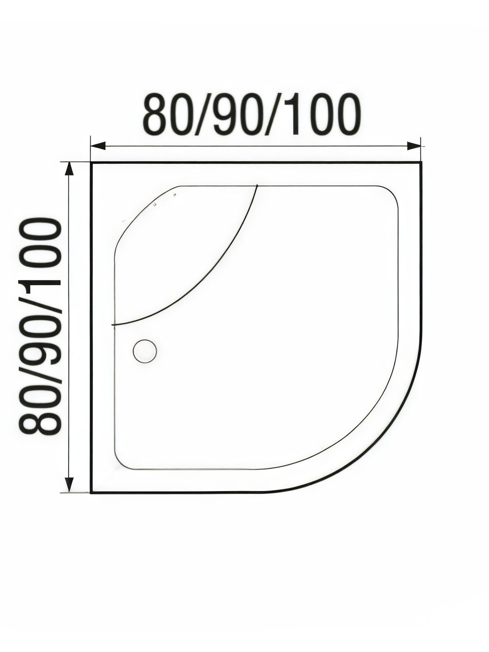 Душевая кабина RIVER NARA LIGHT Б/К 90/44 МТ 90x90x210 10000003576 Универсальная Четверть круга