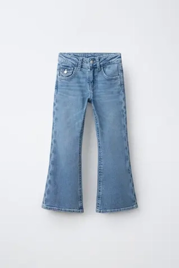 ZARA ДЖИНСЫ FLARE, СИНИЙ