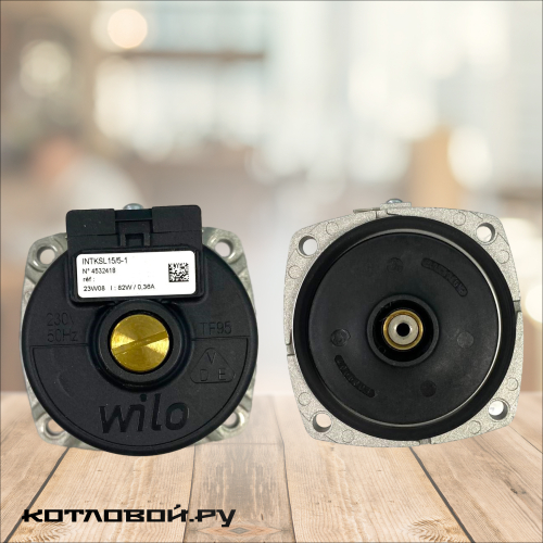 Двигатель насоса WILO INTKSL-15/5-1 с гидрогруппой (конденсатор сверху) для котлов Protherm