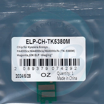 Чип для Kyocera Ecosys PA4000cx/MA4000cix/MA4000cifx (TK-5380M) Magenta,10K ELP Imaging®