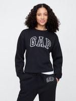 Флисовая толстовка с круглым вырезом и логотипом - GAP