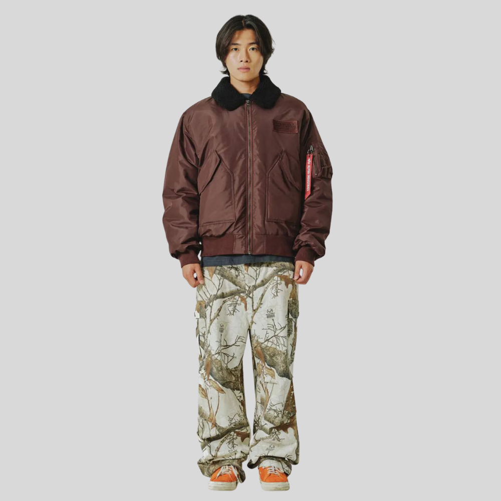 Куртка Alpha Industries CWU 45/P Relaxed Fit Flight Jacket Oxford SC Cocoa (Коричневый)
