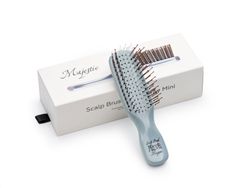 Расческа Majestic Scalp Brush серый жемчуг (дорожная версия)
