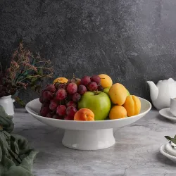 Блюдо для фруктов 30 см h9 см белое фарфор P.L. Proff Cuisine [1]