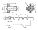 Универсальный консольно-фрезерный станок JET JUM-2063VXL Servo DRO 380 В 7,5 кВт, для фрезерной обработки, сверления, растачивания и пр. при производстве деталей мелкими сериями на механо-обрабатывающих, инструментальных и ремонтно-механических участках 50000852T