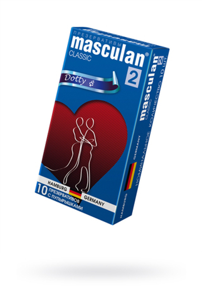 Презервативы Masculan Classic 2 с пупырышками Dotty 10 шт