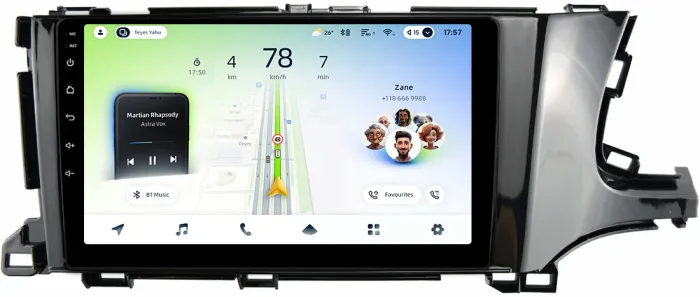 Магнитола для Honda Shuttle 2 2015-2023 - Teyes CC4L-DTS монитор 9" IPS, Android 14, Быстрая, Snapdragon 662, CarPlay, 4G SIM-слот