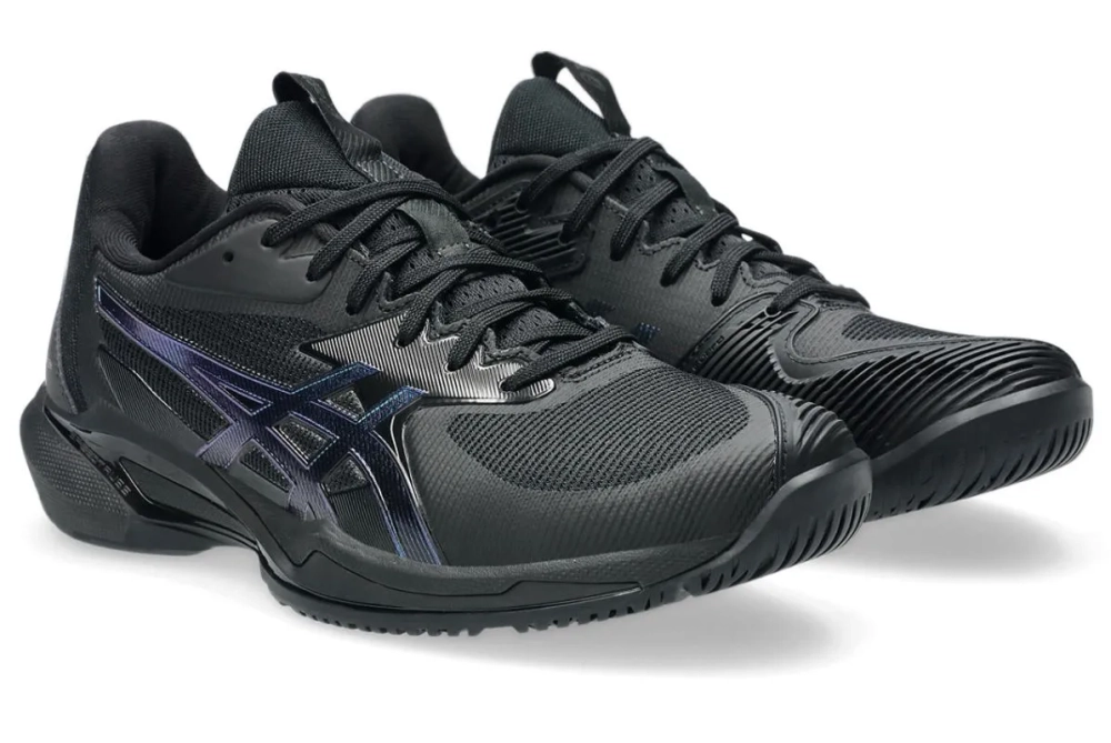 Женские теннисные кроссовки Asics Solution Speed FF 3 Night Energy - black/prism blue