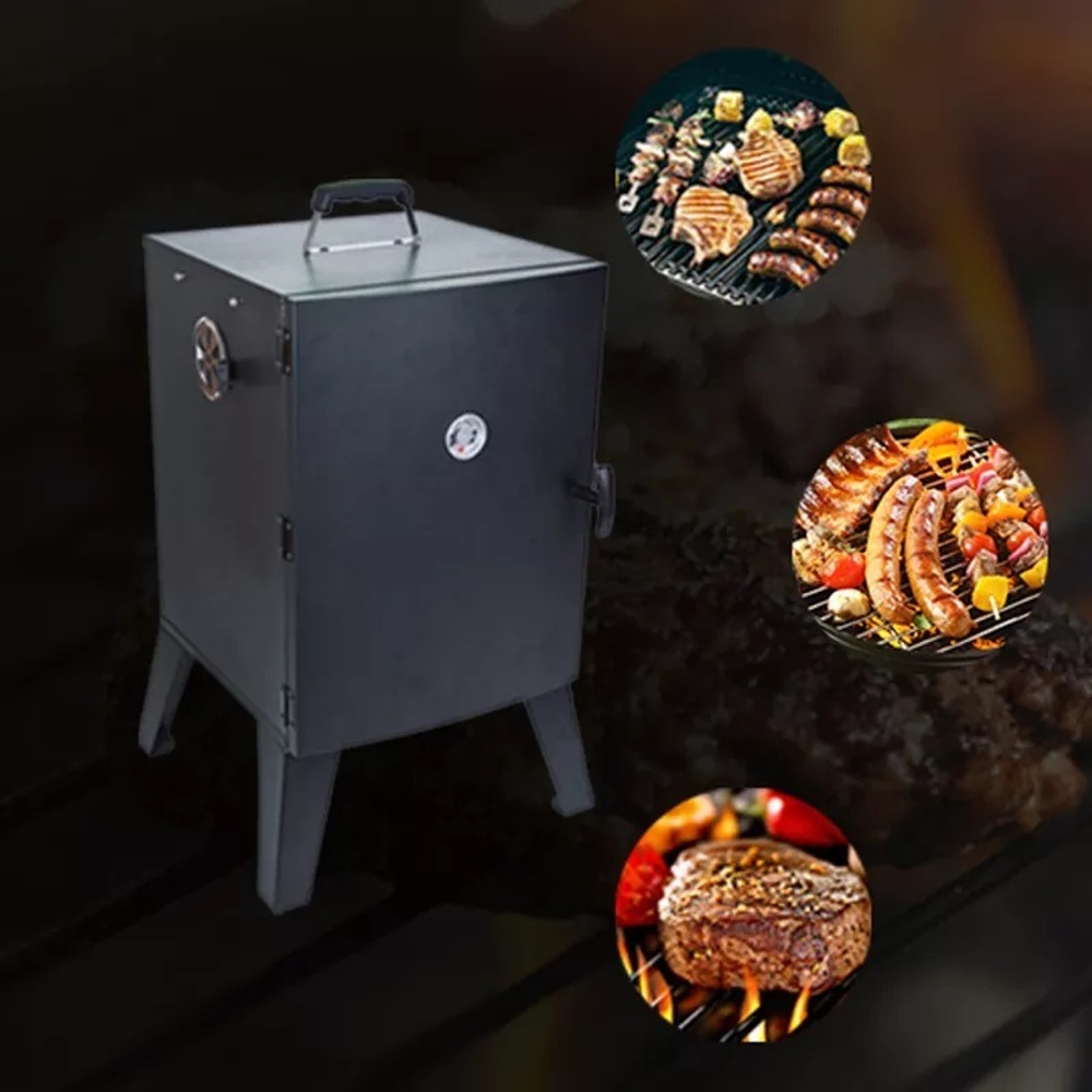 Электрическая Коптильня гриль Vertical Electric Smoker 56 x 49 x 82 см две решетки