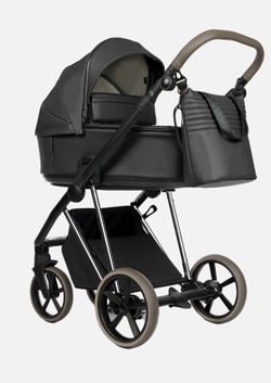 Roan Коляска 2 в 1 Sol Leather Woodland Gray Nickel Cappuccino