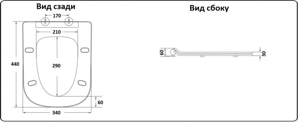 Унитаз напольный CeramaLux 1215-P