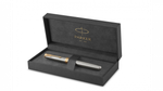 Ручка роллер Parker Sonnet Stainless Steel GT 1931506, стержень: F, цвет чернил: black, в подарочной упаковке